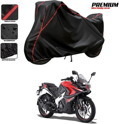 PAGORA Waterproof Two Wheeler Cover for Bajaj(Pulsar RS200 BS6, Black)