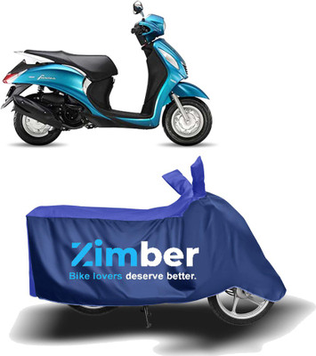 AutoRash Two Wheeler Cover for Yamaha(Fascino, Blue, Blue)