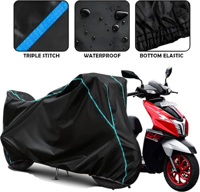 DeepShakshi AUTOMOTIVE Waterproof Two Wheeler Cover for TVS(NTORQ, Black)