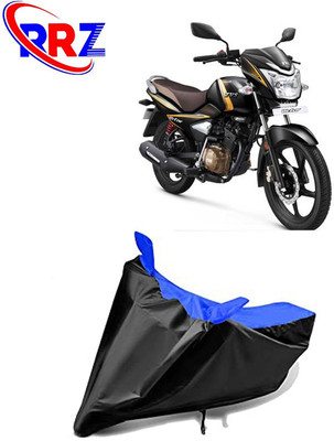 RRZ Waterproof Two Wheeler Cover for TVS(Victor New, Black, Blue)