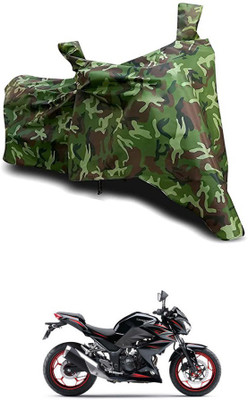 Mdstar Two Wheeler Cover for Kawasaki(Z250 BS6, Green)