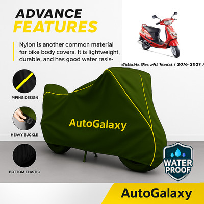 AutoGalaxy Waterproof Two Wheeler Cover for Mahindra(Duro DZ, Green)
