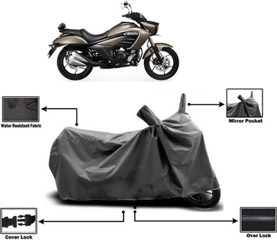 Amexride Two Wheeler Cover for Suzuki(intruder 150, Grey)