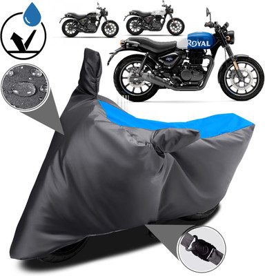 MWBB Two Wheeler Cover for Royal Enfield(Hunter 350, Blue)