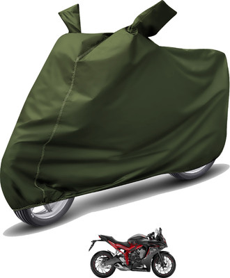Auto Hub Waterproof Two Wheeler Cover for Honda(CBR 650F, Green)