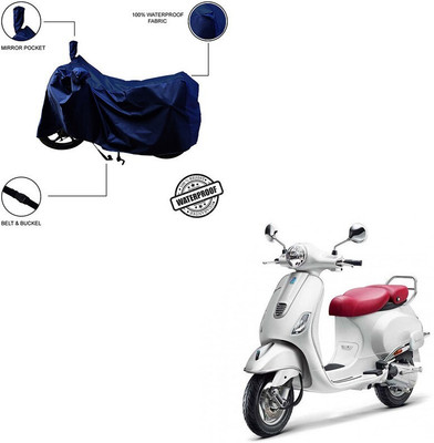 Furnish Flow Waterproof Two Wheeler Cover for Vespa(Blue)