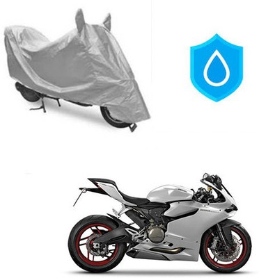 DeepShakshi AUTOMOTIVE Waterproof Two Wheeler Cover for Ducati(899 Panigale, Silver)
