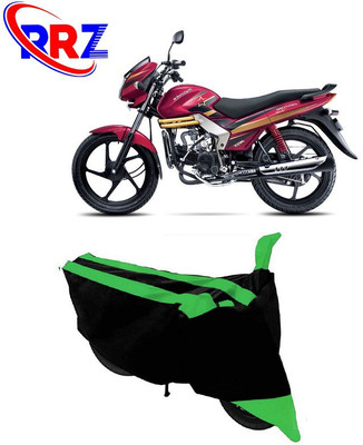 RRZ Waterproof Two Wheeler Cover for Mahindra(Centuro Rockstar, Black, Green)