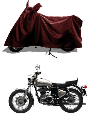 GROFATIK Two Wheeler Cover for Royal Enfield(Bullet Electra Twinspark, Maroon)
