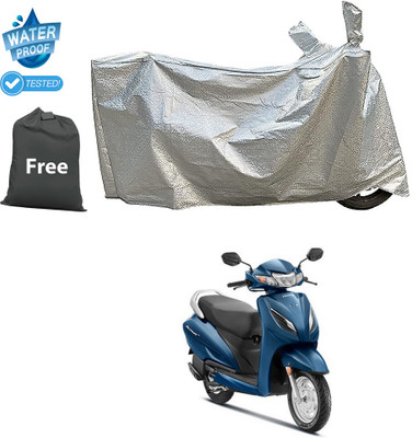 GOSHIV-car and bike accessories Two Wheeler Cover for Honda(Activa 6G, Silver)
