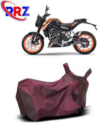 RRZ Waterproof Two Wheeler Cover for KTM(125 Duke, Maroon)