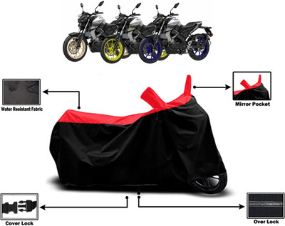 Amexride Two Wheeler Cover for Yamaha(MT-15 BS6, Red)