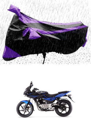 RONISH Waterproof Two Wheeler Cover for Bajaj(Pulsar 220F, Purple, Black)
