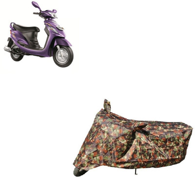 Anlopeproducts Waterproof Two Wheeler Cover for Mahindra(Rodeo, Red)