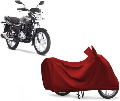 KEDIT Two Wheeler Cover for Bajaj(Platina 100 DTS-i, Maroon)