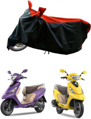 AESTRYD Two Wheeler Cover for TVS(Scooty Zest 110 BS6, Red)