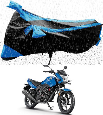 Mdstar Waterproof Two Wheeler Cover for Honda(CB Unicorn 160, Blue, Black)