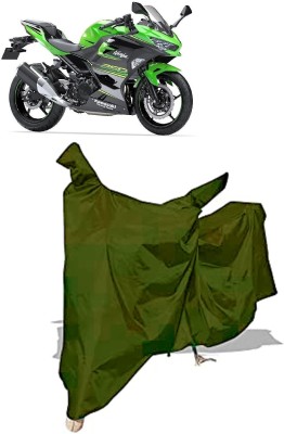 Amexride Two Wheeler Cover for Kawasaki(Ninja 250, Maroon)