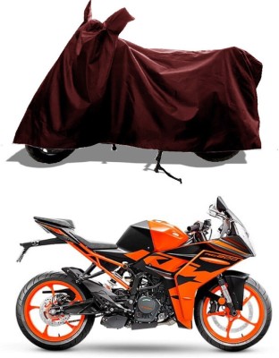 GROFATIK Two Wheeler Cover for KTM(RC 200, Maroon)