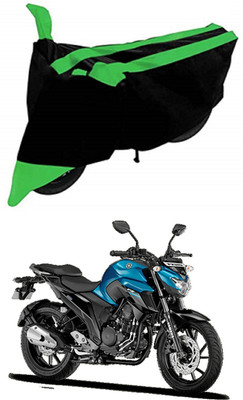 Mdstar Waterproof Two Wheeler Cover for Yamaha(FZ-25, Green, Black)