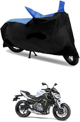 Mdstar Waterproof Two Wheeler Cover for Kawasaki(Blue, Black)
