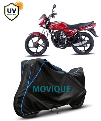 MOVIQUE Waterproof Two Wheeler Cover for Bajaj(CT100, Black, Blue)