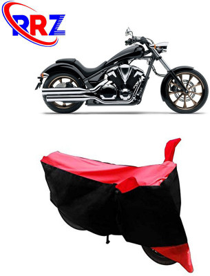 AutoGalaxy Waterproof Two Wheeler Cover for Honda(VT 1300CX, Black, Red)