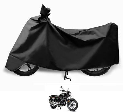 MOCKHE Two Wheeler Cover for Honda(Hness CB350, Black)