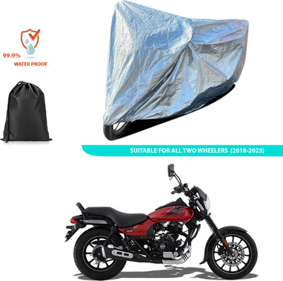 GOSHIV-car and bike accessories Waterproof Two Wheeler Cover for Bajaj(Avenger 150 Street, Silver)
