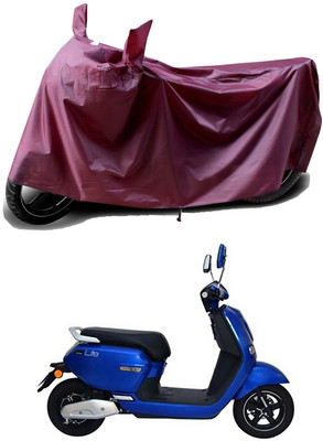 THE REAL ARV Waterproof Two Wheeler Cover for Okinawa(Lite, Maroon)