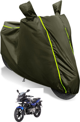 Auto Hub Waterproof Two Wheeler Cover for Bajaj(Pulsar 220F, Multicolor)