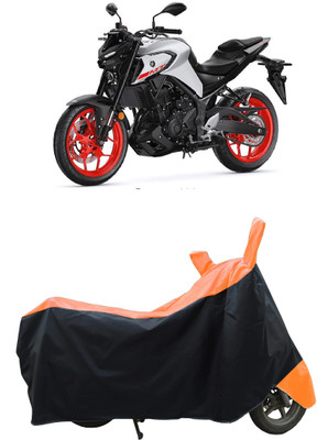 Coxtor Waterproof Two Wheeler Cover for Yamaha(MT-03 BS6, Orange)