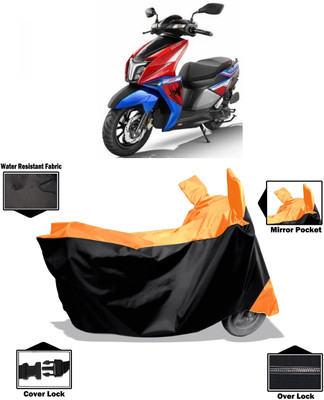 Amexride Two Wheeler Cover for TVS(Ntorq 125, Orange)