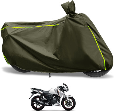 Euro Care Waterproof Two Wheeler Cover for TVS(Apache RTR 160, Green)