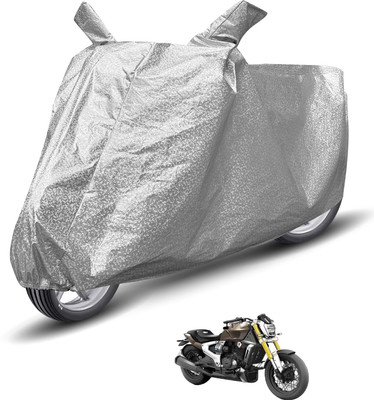MOCKHE Waterproof Two Wheeler Cover for TVS(Zeppelin, Silver)