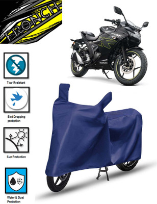 FRONCH Waterproof Two Wheeler Cover for Suzuki(Gixxer SF, Blue)