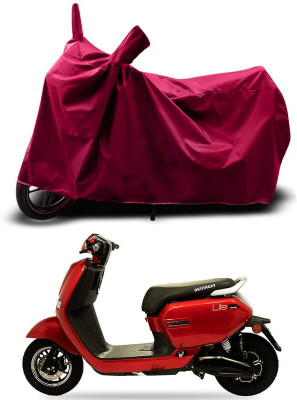 KEDIT Two Wheeler Cover for Okinawa(Lite, Maroon)