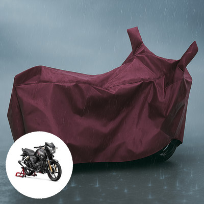 PAGORA Waterproof Two Wheeler Cover for TVS(Apache 150, Maroon)