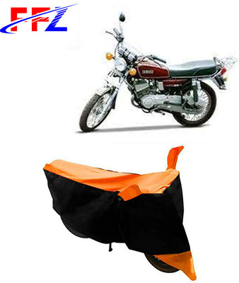 FFZ Waterproof Two Wheeler Cover for Yamaha(RX 100, Black, Orange)