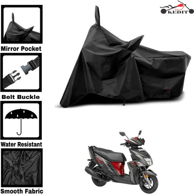 KEDIT Two Wheeler Cover for Yamaha(Cygnus Ray ZR, Black)