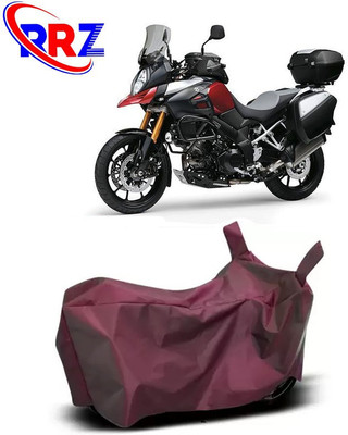 RRZ Waterproof Two Wheeler Cover for Suzuki(V-Strom 1000, Maroon)