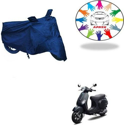 DeepShakshi AUTOMOTIVE Waterproof Two Wheeler Cover for Piaggio(Vespa LX, Blue)
