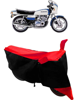 AASHTIK MART Two Wheeler Cover for Suzuki(GS, Red)