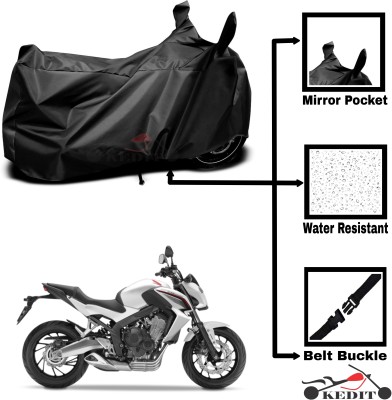 KEDIT Two Wheeler Cover for Universal For Bike(CB 1000R, Black)