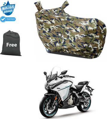 PAGORA Waterproof Two Wheeler Cover for CFMoto(650GT, Yellow)