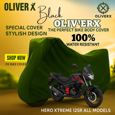 OliverX Waterproof Two Wheeler Cover for Hero(Xtreme, Green)