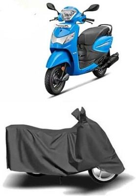 Tritika Waterproof Two Wheeler Cover for Hero(Pleasure Plus, Grey)