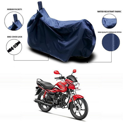 SEBONGO Waterproof Two Wheeler Cover for Hero(Passion, Blue)