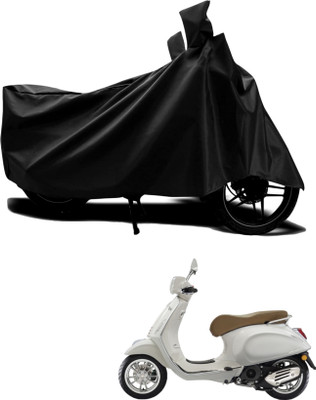 KEDIT Two Wheeler Cover for Vespa(GTS Super 125, Black)