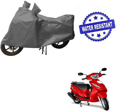 DeepShakshi AUTOMOTIVE Waterproof Two Wheeler Cover for TVS(Wego, Grey)